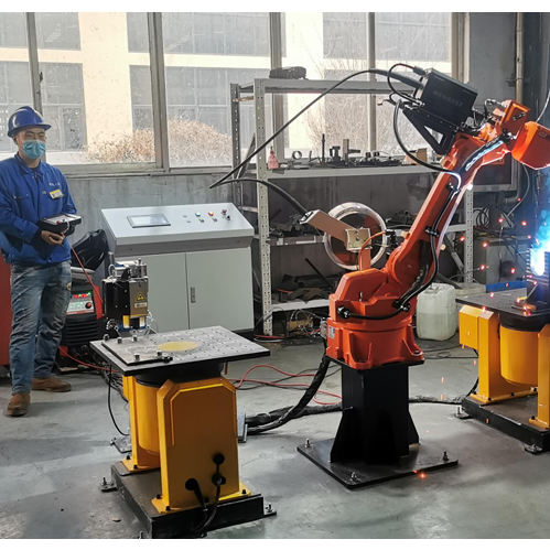 单机双工位机器人焊接系统工作站