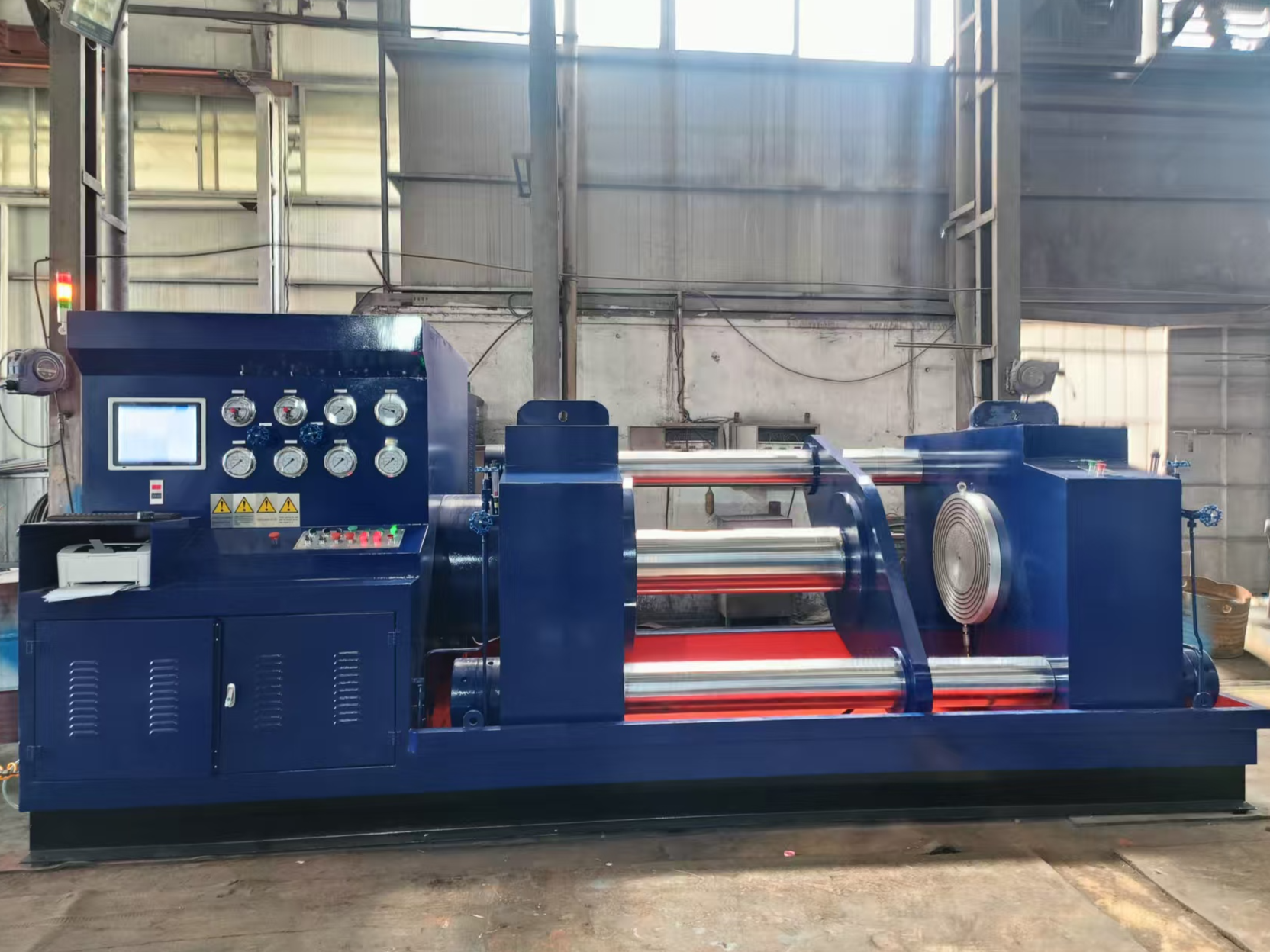 YFT-A600顶压型阀门试验台，远赴墨西哥