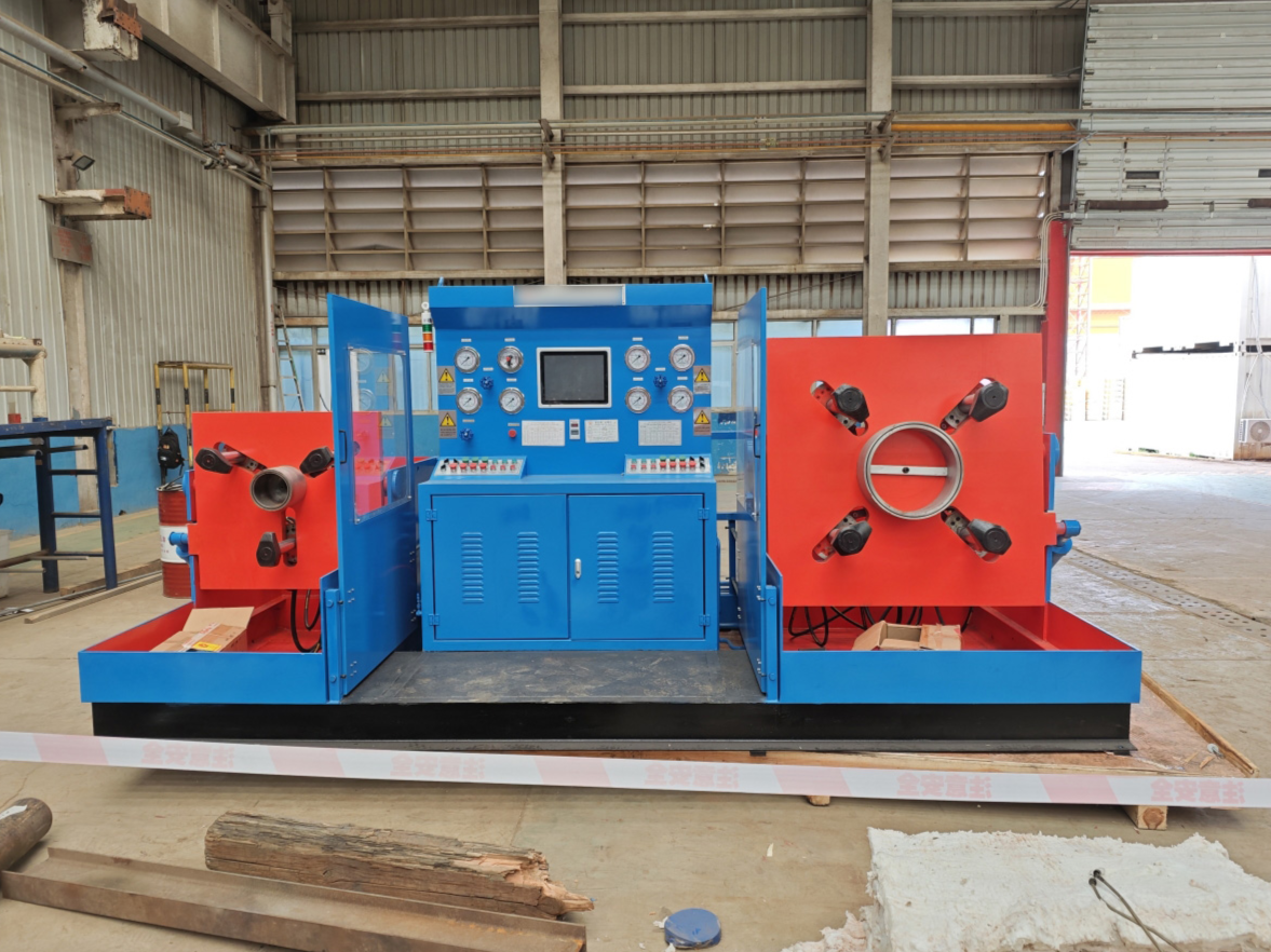 永星液压成功向山东中海油公司交付YFT-T600翻转型蝶阀测试台