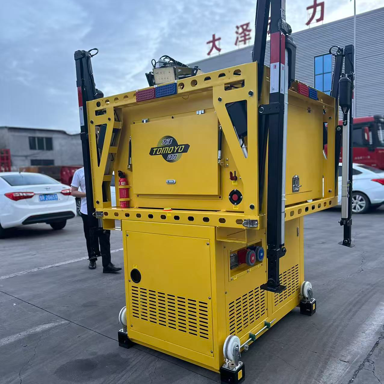 Self-loading diesel generator