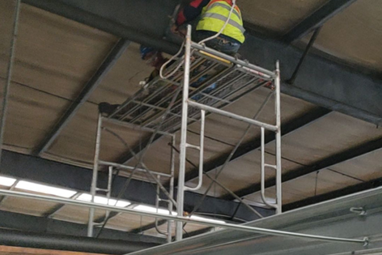 光伏加固施工现场