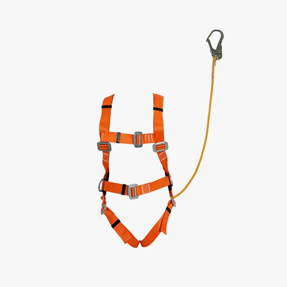 五点式单大钩加护腰安全带