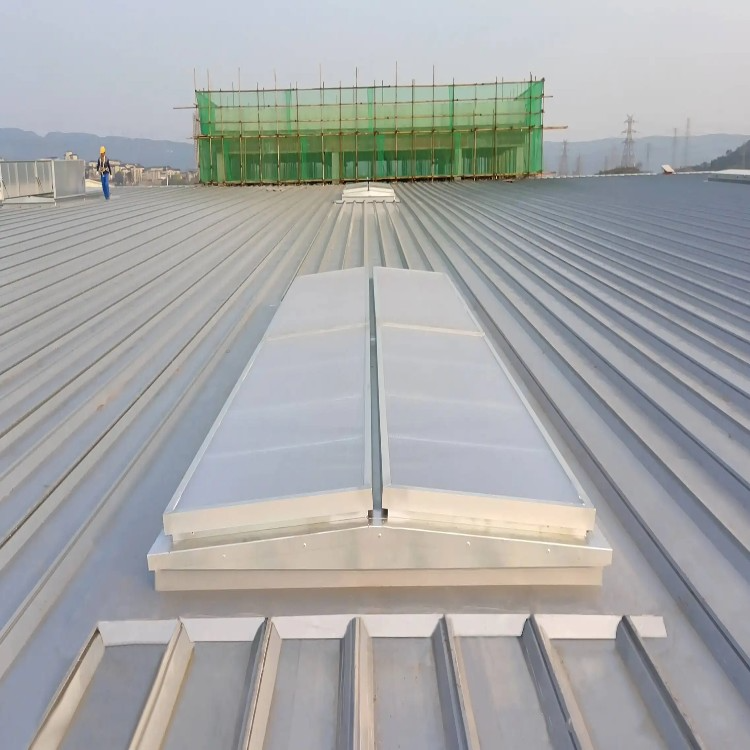 Slim-profile ventilation skylight