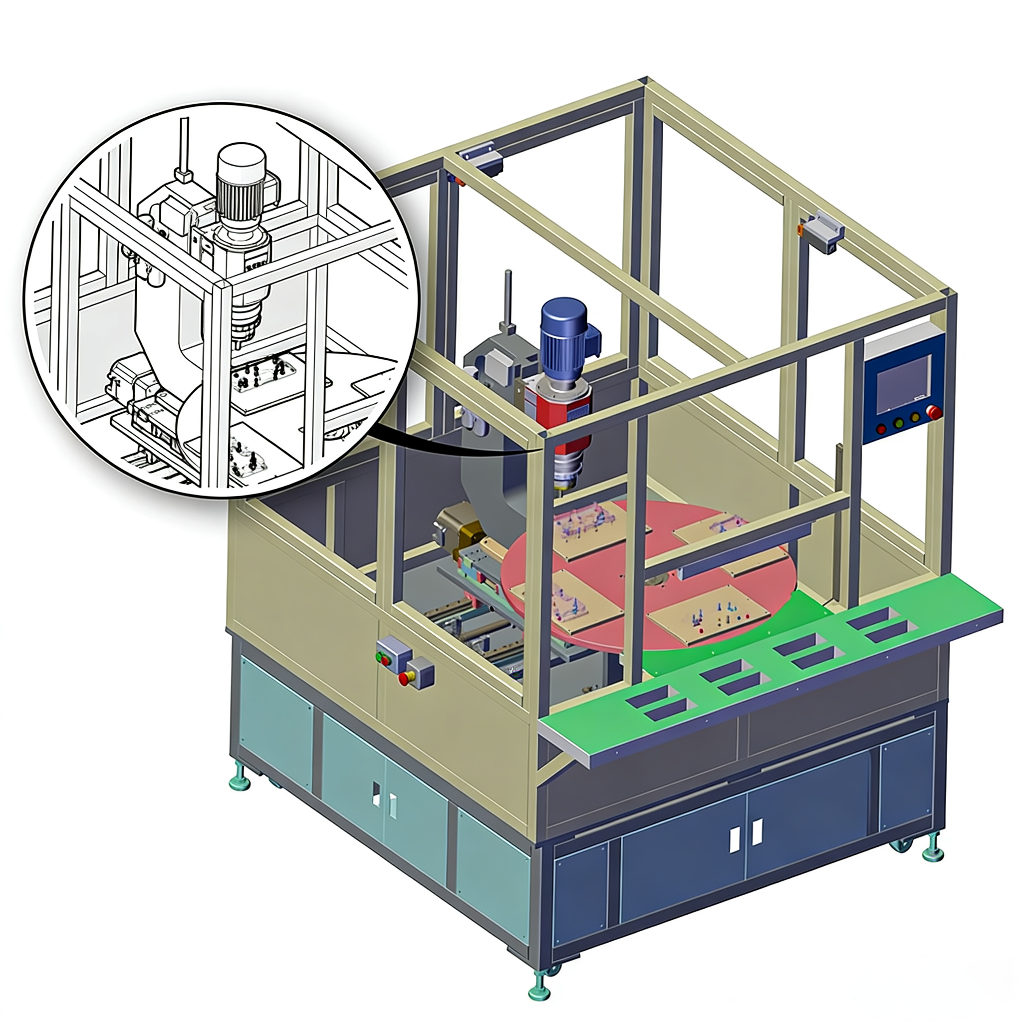 旋铆机配套设备
