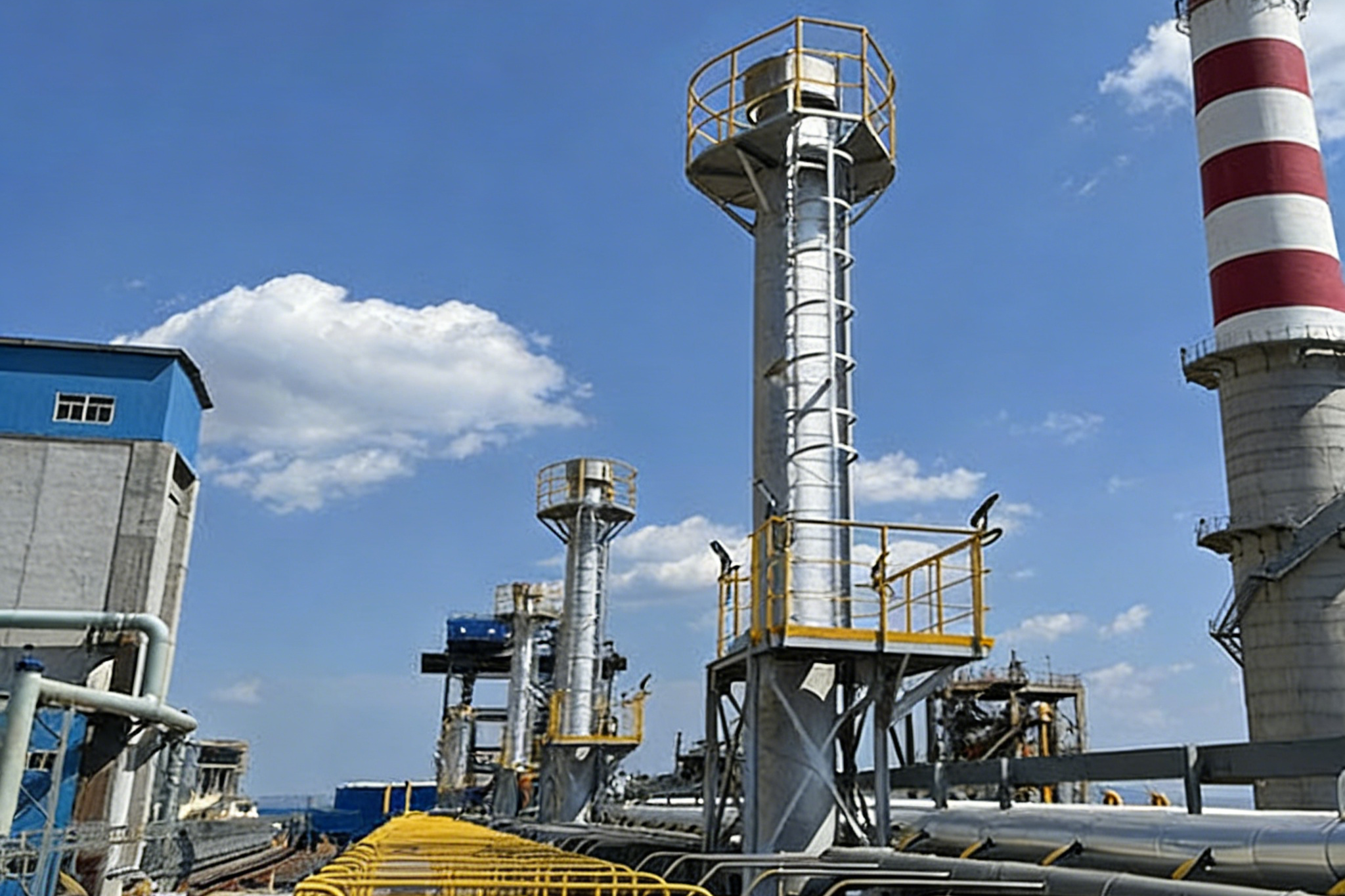 山西某焦化厂焦炉放散点火施工