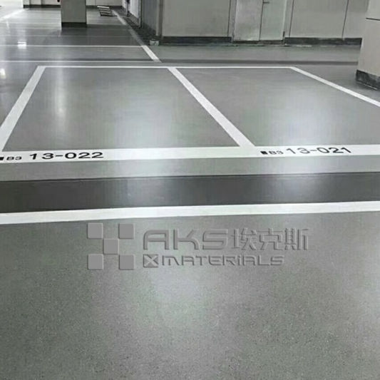 Epoxy colored sand flooring