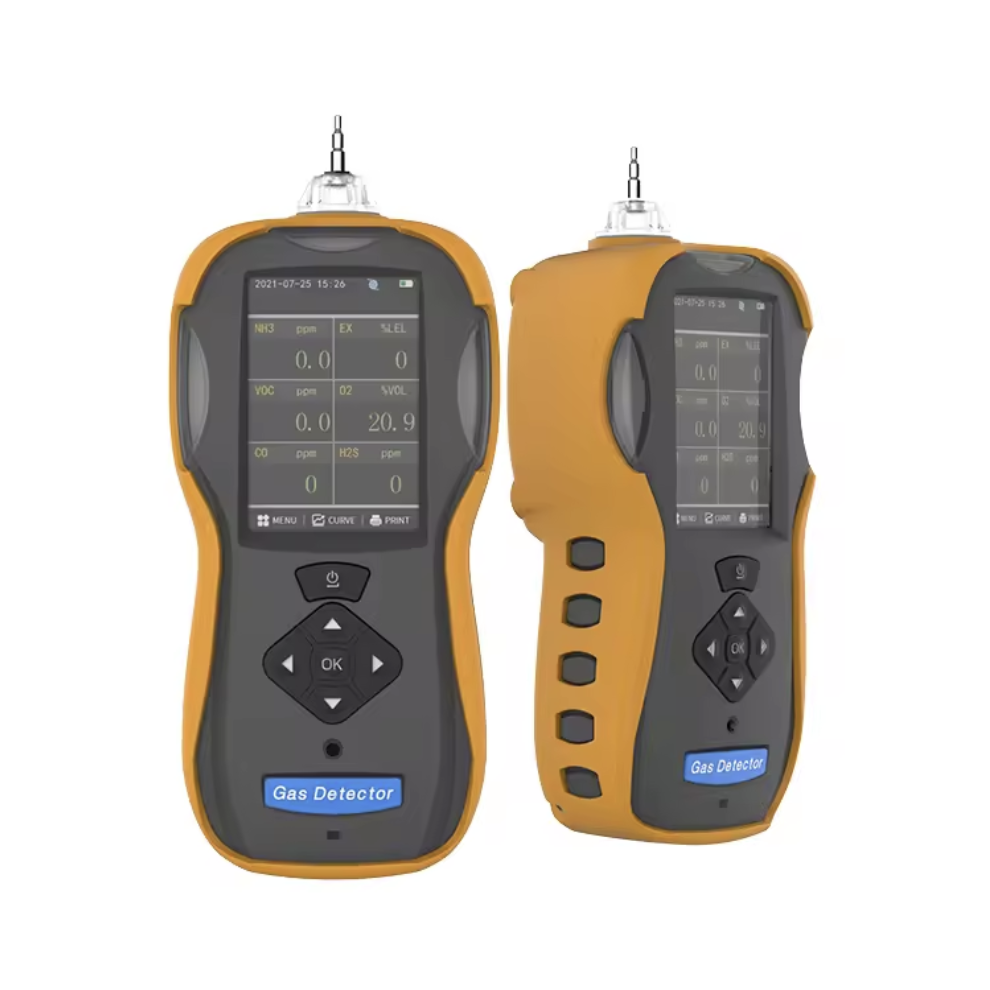 高质量6合1多气体检测器便携式手持式抽气气体分析仪