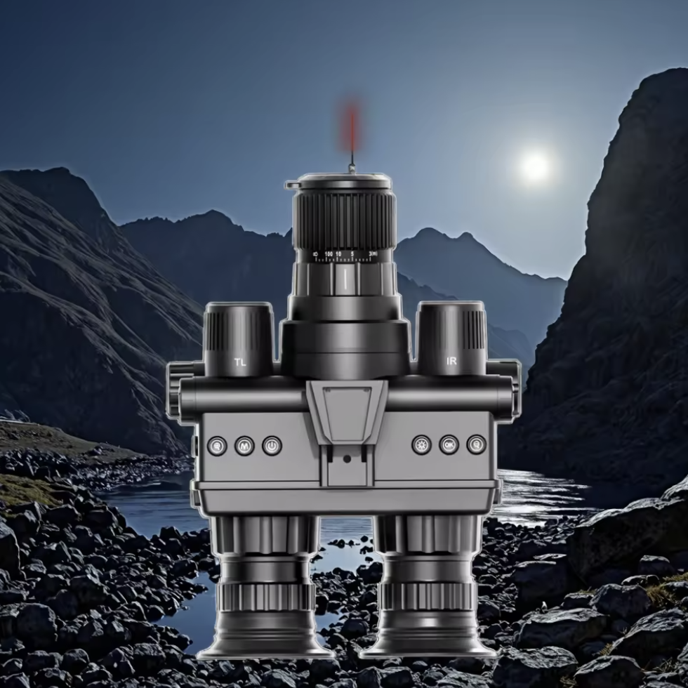 24巨型5X放大倍数4k分辨率无线视频记录600米有效距离夜视望远镜