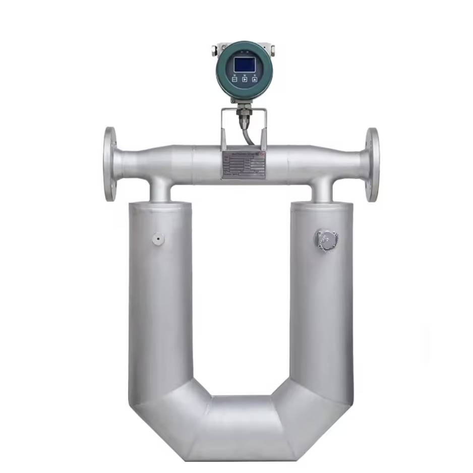 科里奥利质量流量计汽油柴油液体气体密度测量液晶显示空气水油科里奥利螺纹气表