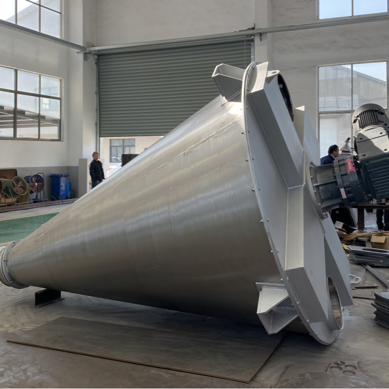 Conical twin-screw mixer