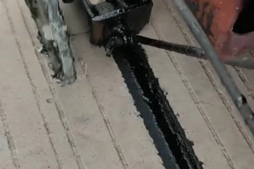 灌缝胶施工实拍