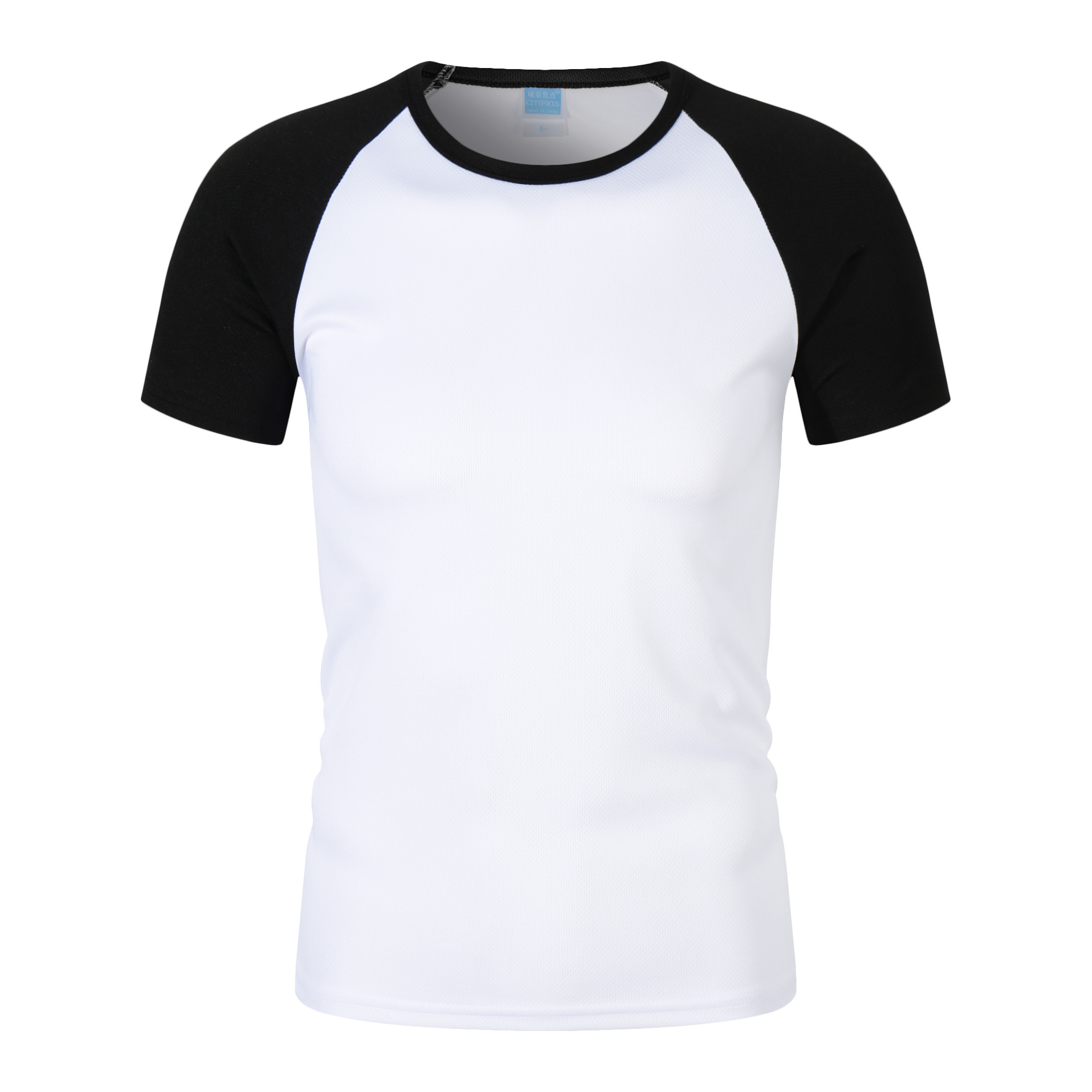 180g100D速干插肩圆领CF307