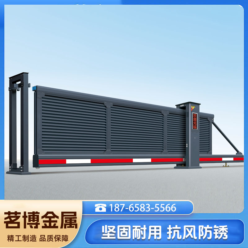 电动悬浮门 工厂小区无轨悬浮大门 厂家直供 茗博