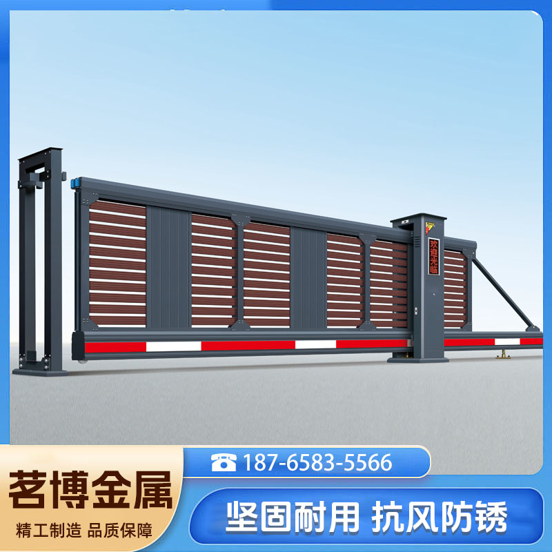 无轨悬浮门 工厂小区电动悬浮大门厂家 茗博