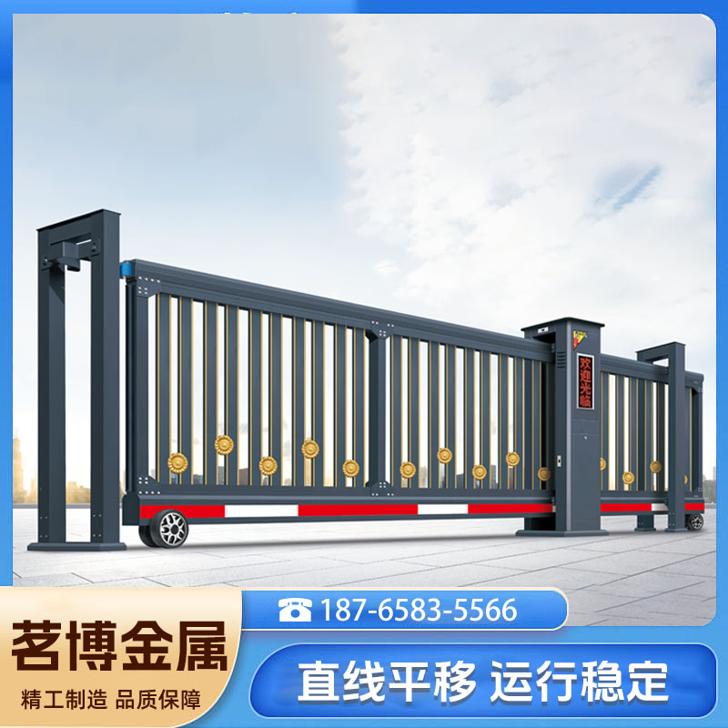 高端直线门 无轨运行平稳 厂家直供安装 茗博