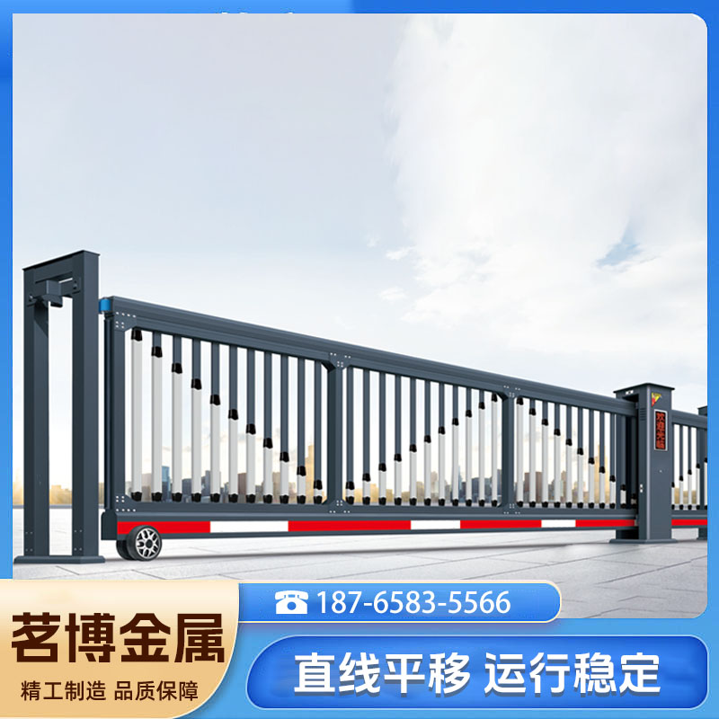 直线门生产厂家 加厚材质抗风稳固自动门 茗博