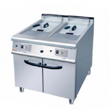 双杠双筛炸炉连柜座