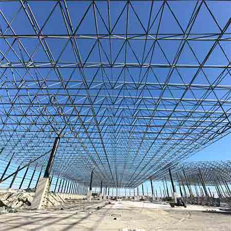 加油站网架 螺栓球钢结构罩棚 设计加工安装一体化