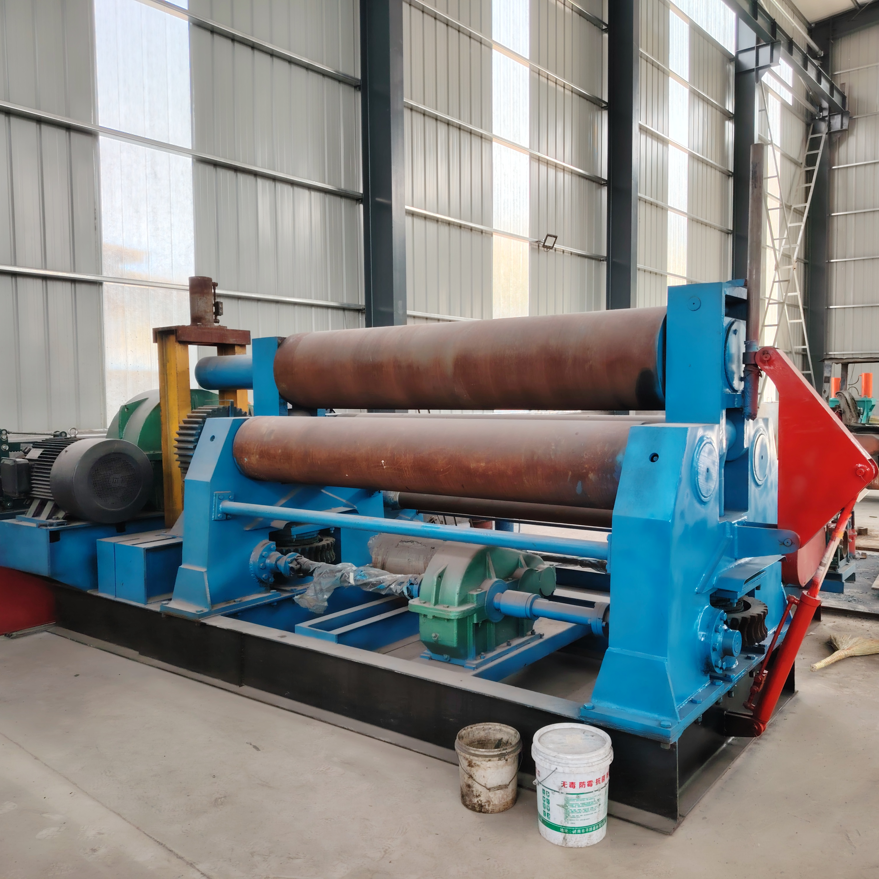 40X2.6m 大型卷板机 液压下拉卷圆设备 三轴实心坚固耐用 建昌牌生产