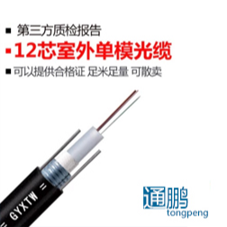 GYXTW-12B1室外单模铠装光缆12芯中心束管式户外光纤