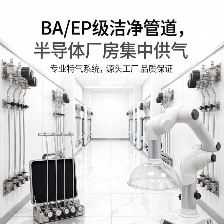 高纯气体及特殊工艺气体二次配管系统 实验室气体管路气路安装