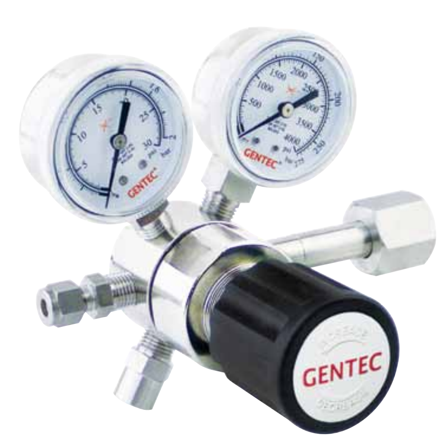 捷锐GENTEC高压双瓶减压阀 半自动切换装置 仪器终端阀门