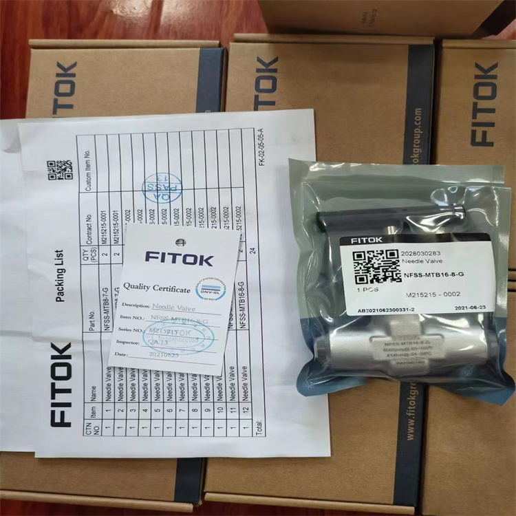 飞托克FITOK针型阀NFSS-MTB16-8-G针阀swagelok世伟洛克ham-let单向阀