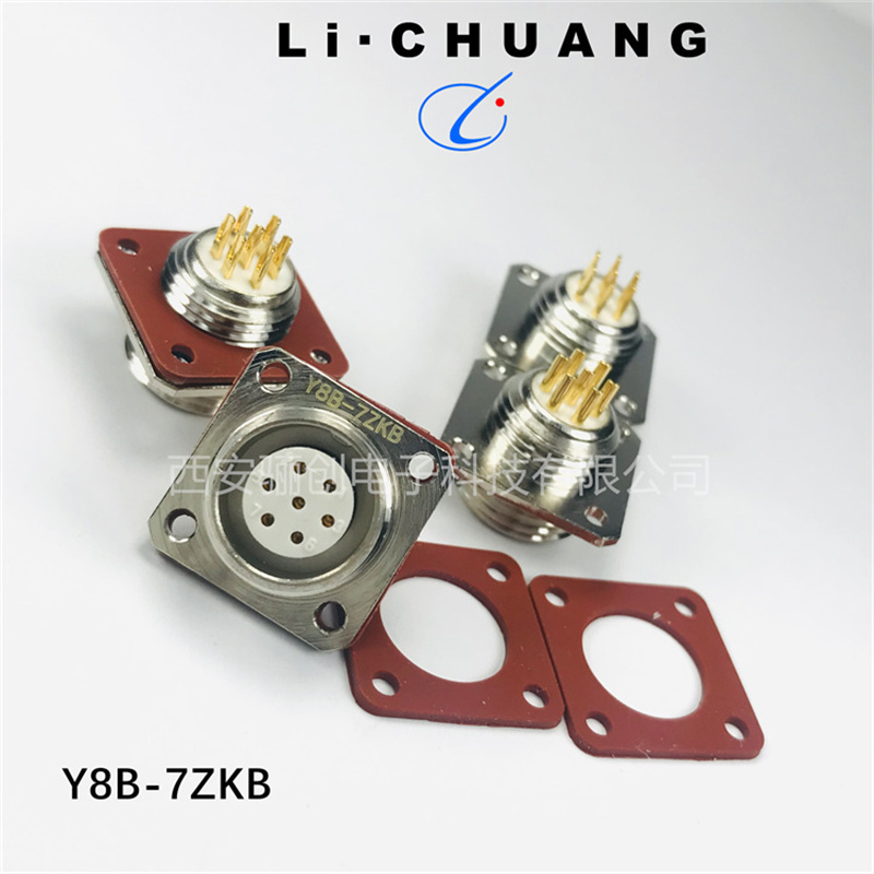 Y8B系列列圆形电连接器 Y8B-7TJL Y8B-7TK Y8B-7ZJLM Y8B-7ZJBM Y8B-7ZJBLM Y8B-7ZKB