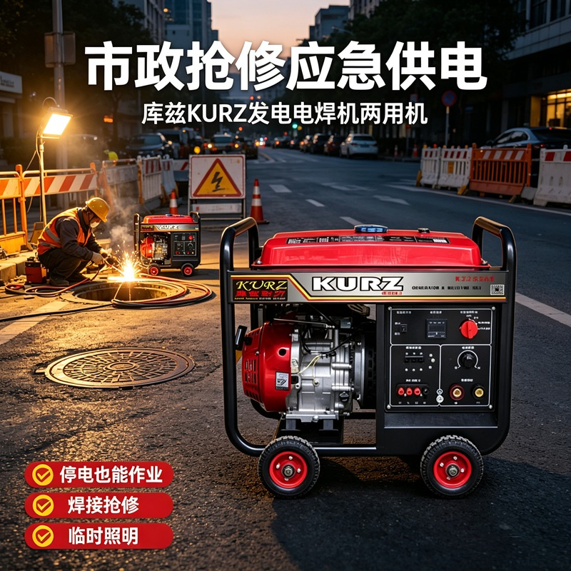库兹KZ250A汽油发电电焊机KZ250AE