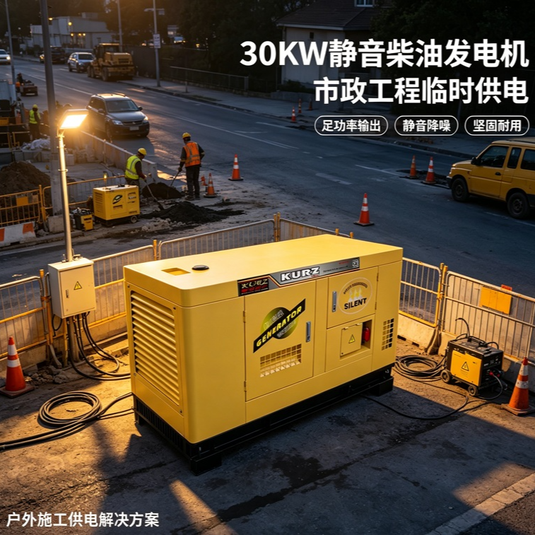 50千瓦静音式柴油发电机组KZ50GF