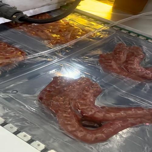 鸭货二手拉伸膜真空包装机