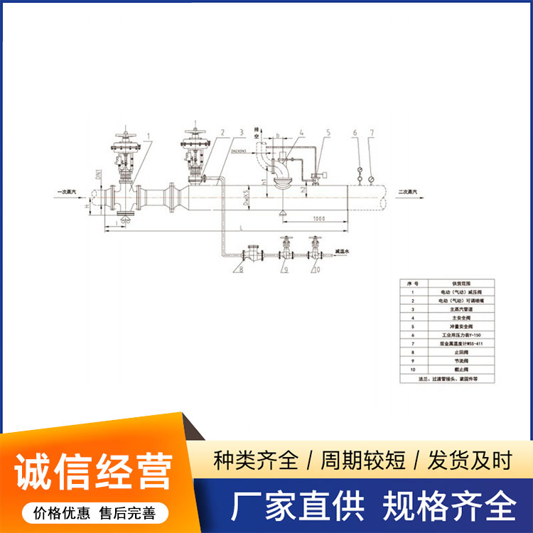 WY-101型直行程减温减压装置