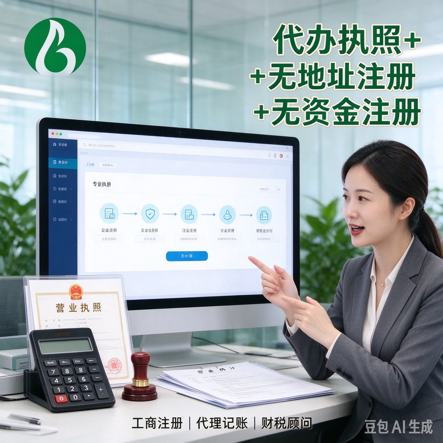 【博雅会计】西宁分公司｜签订代理记账服务协议，营业执照办理免收服务费