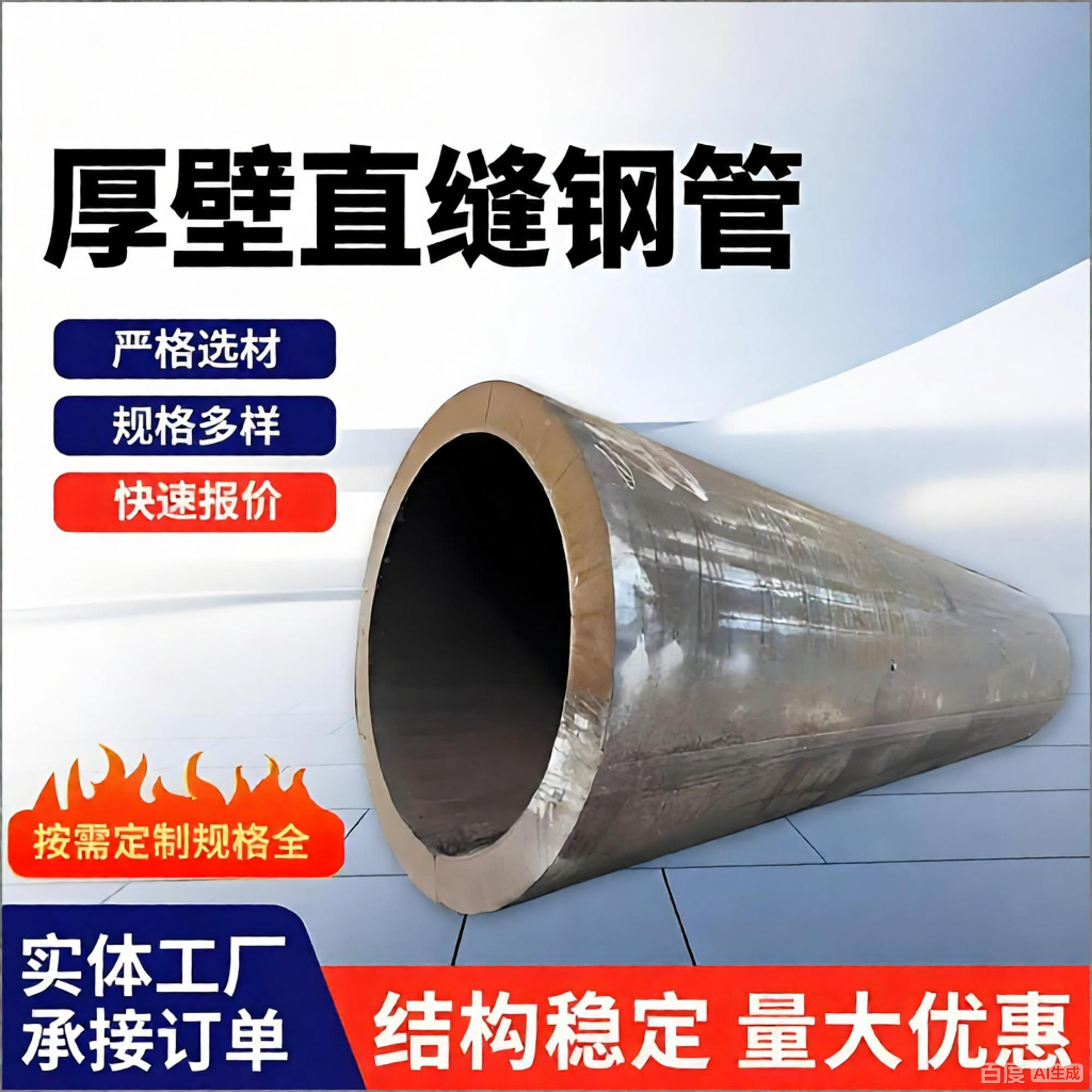 佰泰金属制品 厚壁直缝焊管 大小口径均有 承压能力强 应用广泛